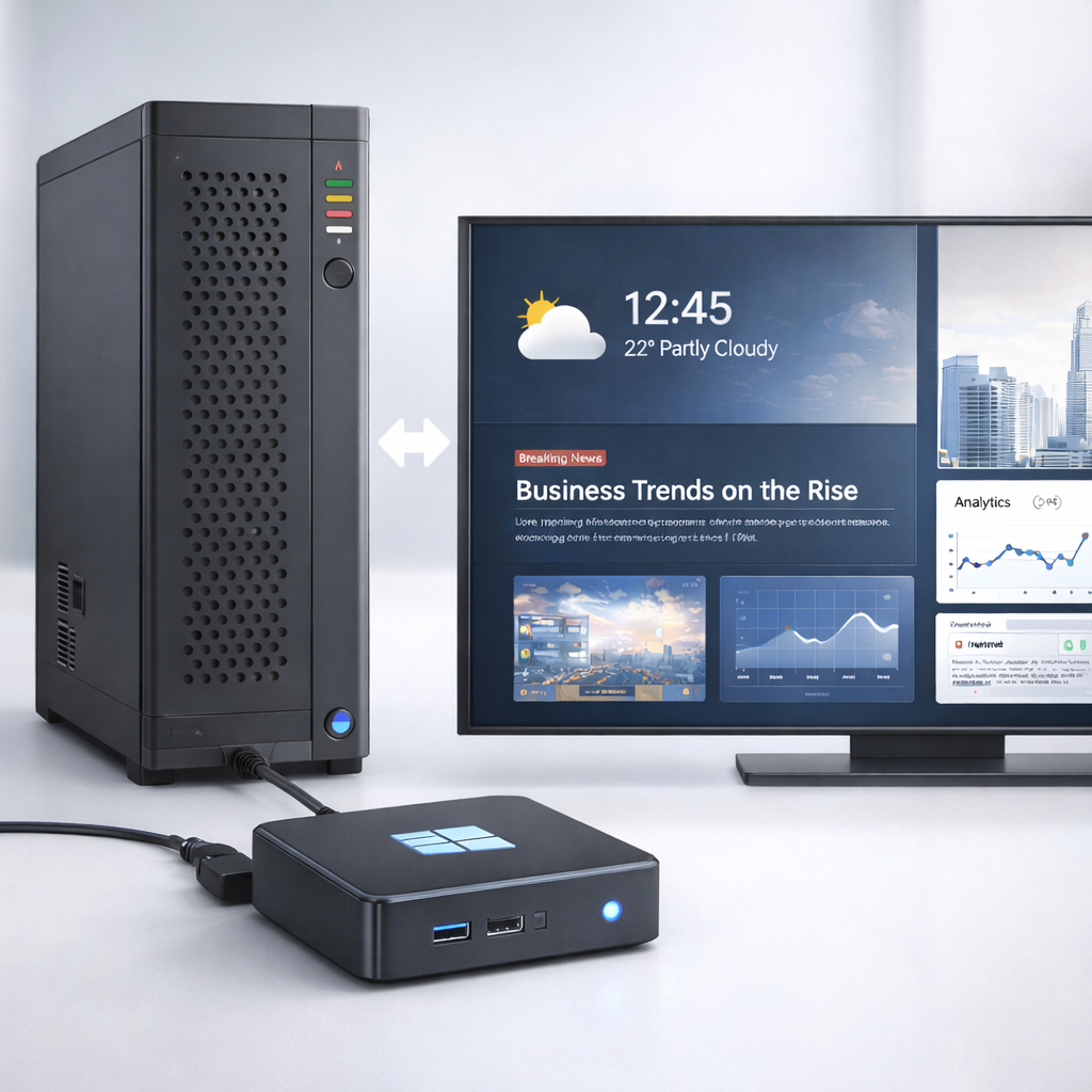 Affichage Dynamique avec Serveur Local & Mini PC