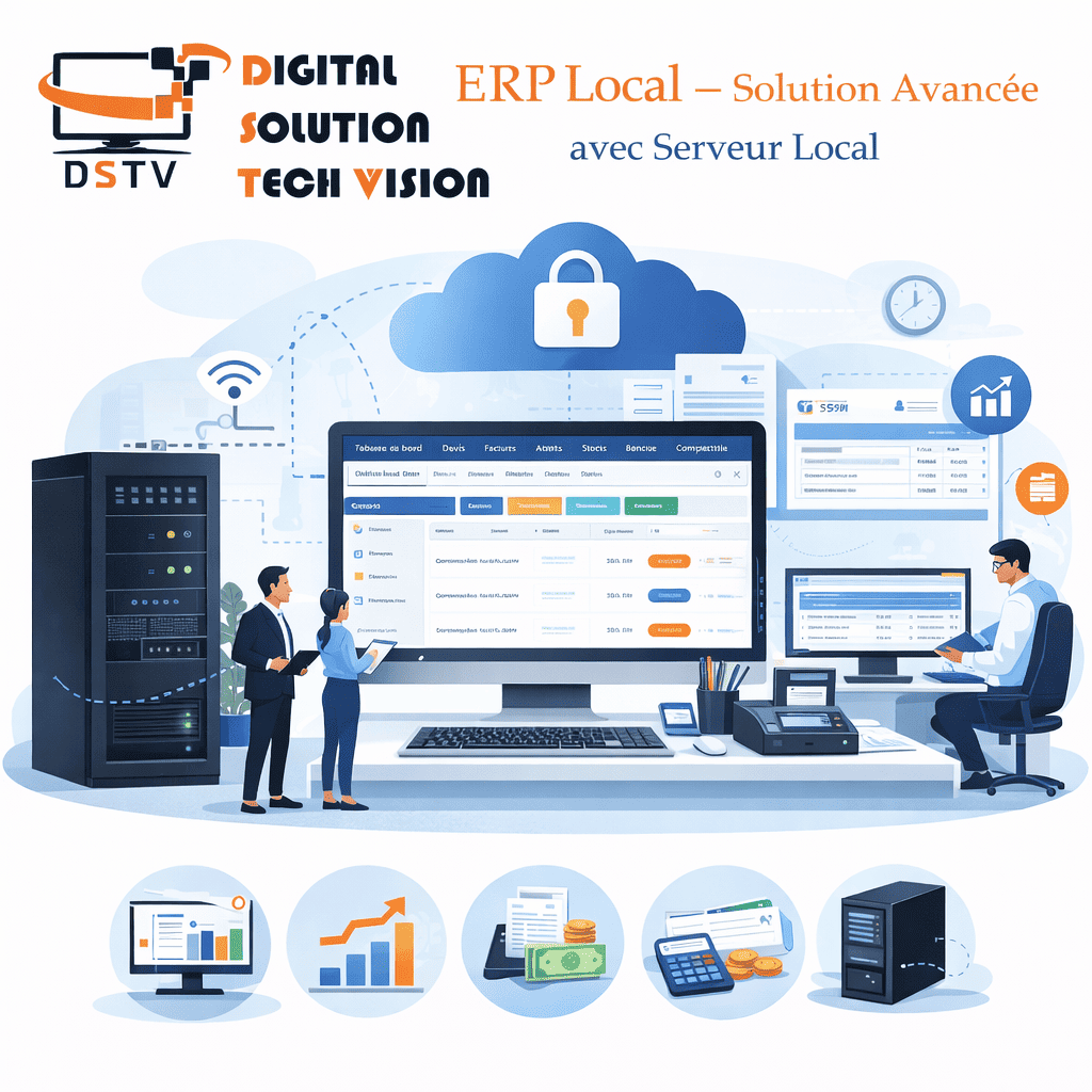 ERP Local – Solution Avancée avec Serveur Local